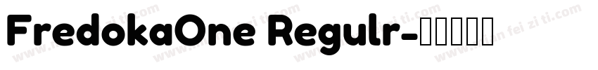 FredokaOne Regulr字体转换
